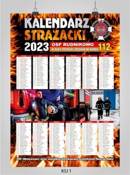 Kalendarz Strażacki ścienny 2023 - A3 WZORY KSJ1