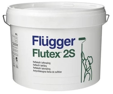 Flügger Flutex 2S - antyrefleksyjna farba do sufitów - 10 L