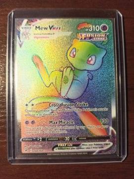 268/264 Mew Vmax RAINBOW RARE Fusion Strike