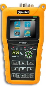 Miernik FindSAT VF-6800P żółty 