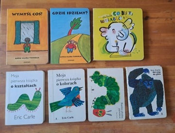 Eric Carle i inni zestaw książek edukacyjnych kolory dni tygodnia kształty