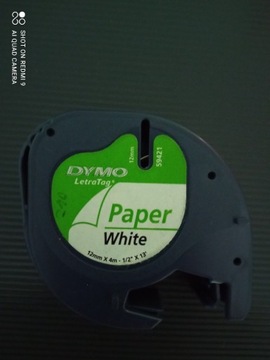 Taśma Dymo Paper White 12 mm