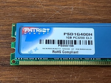 Pamięć RAM DDR1 PSD1G400H 1GB 400MHZ