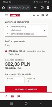 Klej żywiczny do kotew i prętów Hilti Re 500 V4