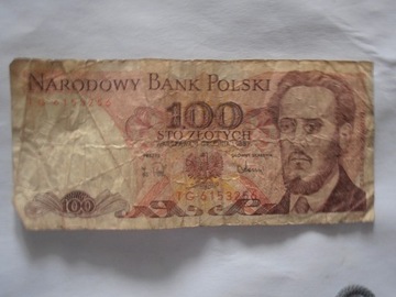 banknot 100 zł. L.Waryński z 1988r.