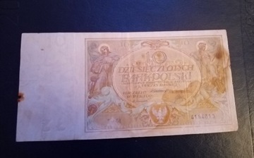 Banknot 10 złotych z 1929 roku