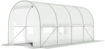 Tunel foliowy Biały z oknami - 9m2 = 450*200*200