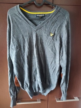 Lyle Scott, sweter męski, używany, L, merino wool