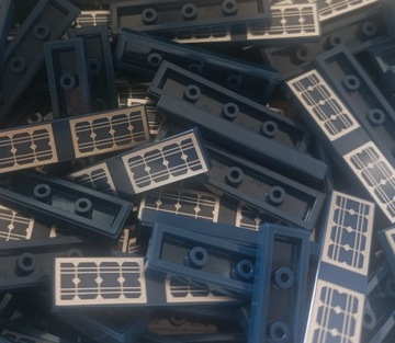 LEGO 2431pb499Tile 1x4 nadruk Panel Solarny 10 szt