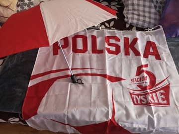 Parasol i flaga Polski 