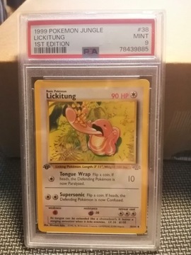 1999 Pokemon Jungle 1st Edition Lickitung PSA 9