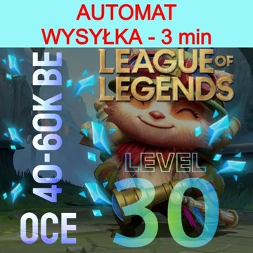 Konto League of Legends Smurf LoL OCE 40-60K BE
