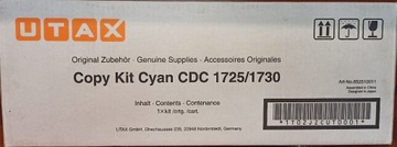 Toner ORYGINALNY Utax CDC 1725/1730 652510011 Cyan