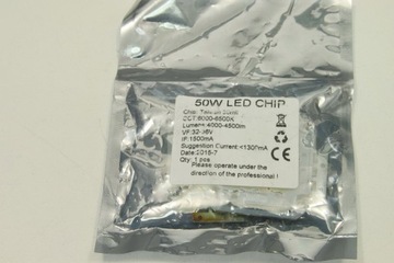 Led chip power 50Wat 6000-6500k 32-36V 1500mA 