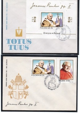 koperty FDC - 2720-2721 - blok 121 Jan Paweł II