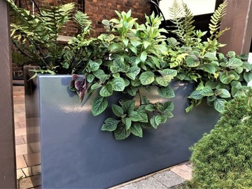 Donica stalowa tarasowa, ogrodowa 110x50x30 cm