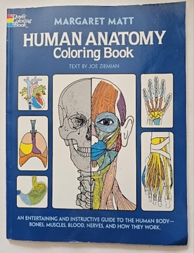 Human anatomy coloring book anatomia kolorowanka