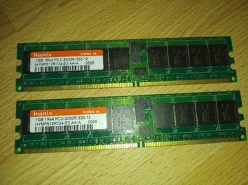 Pamięć hynix 1GB 1Rx4 PC2-3200R-333-12