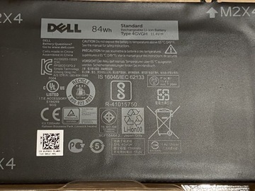 Bateria do laptopa Dell Precision 4GVGH