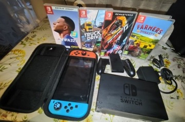 Nintendo switch konsola 7gier karta pamięci 128 GB