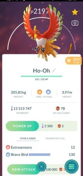 Pokemon go Ho-Oh Trade 30 days