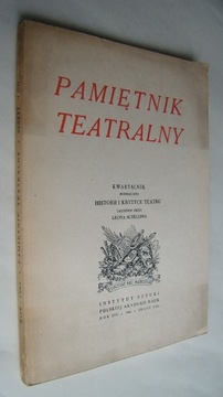 Pamiętnik teatralny. Kwartalnik nr 3 (71) 1969