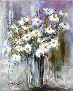 Obraz na płótnie "Kwiaty 2" 60x50 cm