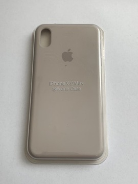 Plecki Apple silicone Case IPhone XS Max szary