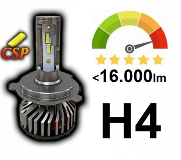 Najlepsze LED H4 CSP 16.000Lm Bardzo Mocne CANBUS