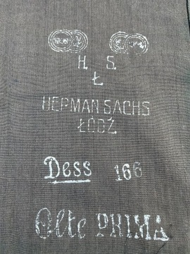 Dwie sukienne kapy Herman Sachs Łódź