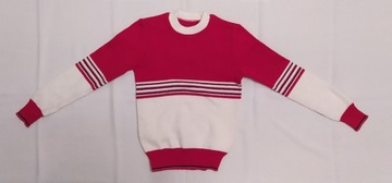 Sweter dziecięcy – PASKI – czerwony