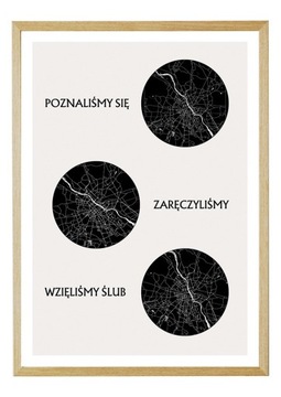 Szlak Naszej Miłości  - Plakat z Mapami  40x50