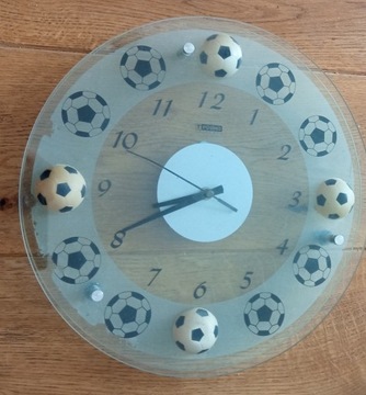 Zegar ścienny szklany z piłkami T-found 