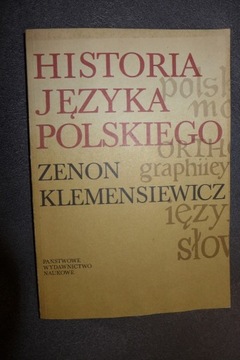 ZENON KLEMENSIEWICZ HISTORIA JĘZYKA POLSKIEGO 1