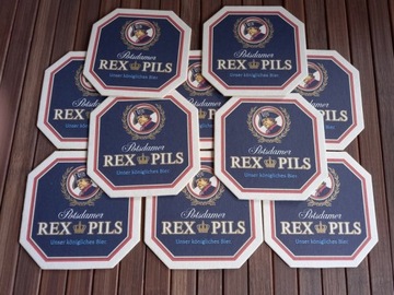 Podkładki  pod piwo Rex Pils .vintage