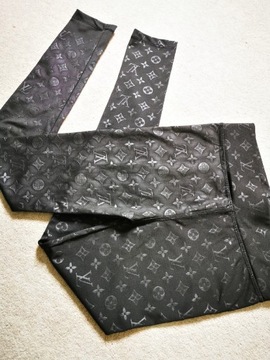 Louis Vuitton oryginalne legginsy roz S. Piękne 