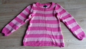 Sweterek w paski - roz. 128