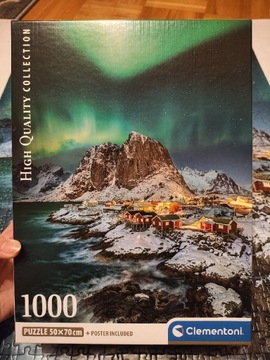 Puzzle Clementoni 1000 Lofoty Norwegia seria High Quality.