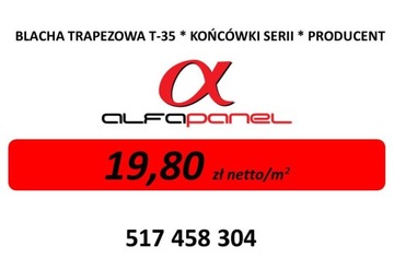 Blacha trapez T-35 kolory alucynk 7016 8017 3005 