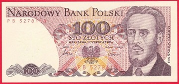 Banknot 100 zł - Ludwik Waryński - Stan I