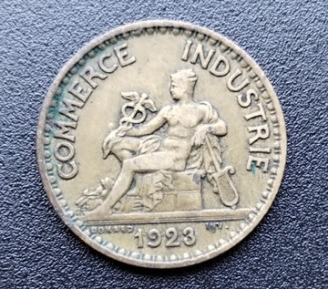 MONETA 1 frank Francja 1923 R. 4,08g