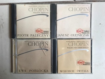 4 Płyty CD Chopin, ballady mazurki polonezy walce
