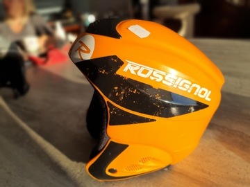 Rossignol kask narciarski XS 54cm 450g pomarańcz