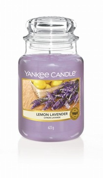 Yankee candle lemon lavender świeca duża