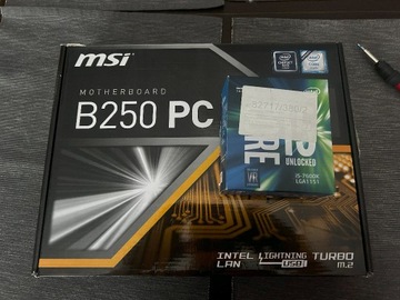 Płyta MSI B250 PC MATE + INTEL CORE i5 7600K