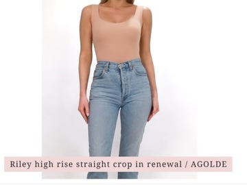 Jeansy AGOLDE Riley High Rise Crop 24