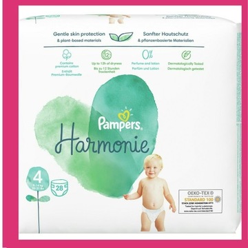 PROMOCJA Pamper Harmonie rozmiar 4 9-14 kg 28 szt