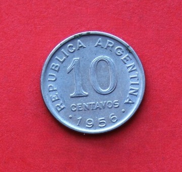 10 Centavos  1956 r  -  Argentyna  