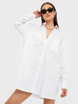 nowa biała koszula oversize m/l
