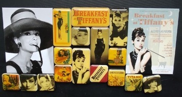 Magnesy na lodówkę 18 sztuk Audrey Hepburn i inne
